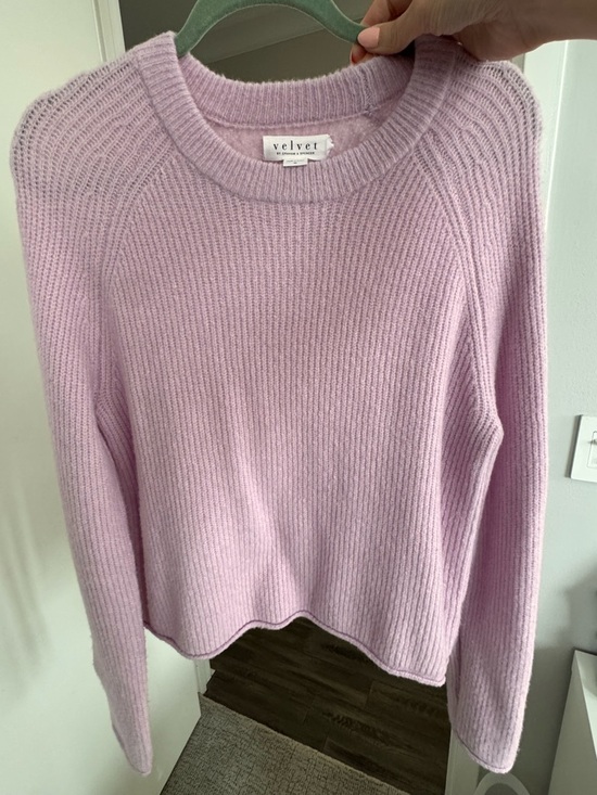 Velvet Sweaters - Velvet By Graham & Spencer Lilac Ribbed Sweater - Size Medium - Worn Once